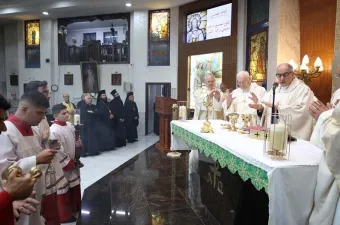 L'arcivescovo Giampietro Dal Toso celebra per i 75 anni della Missione Pontificia per la Palestina ad Amman / abouna.org