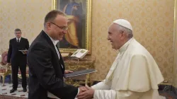 L'ambasciatore Marek Lisánsky con Papa Francesco / Ambasciata di Slovacchia presso la Santa Sede