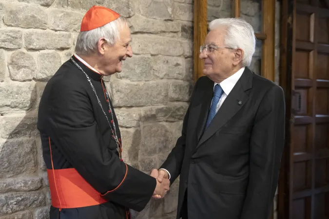 Il Cardinale Zuppi e Sergio Mattarella |  | Quirinale.it