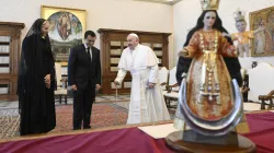 Papa Francesco e il presidente di Ecuador Daniel Noboa, Palazzo Apostolico Vaticano, 13 maggio 2024 / Vatican Media / ACI Group