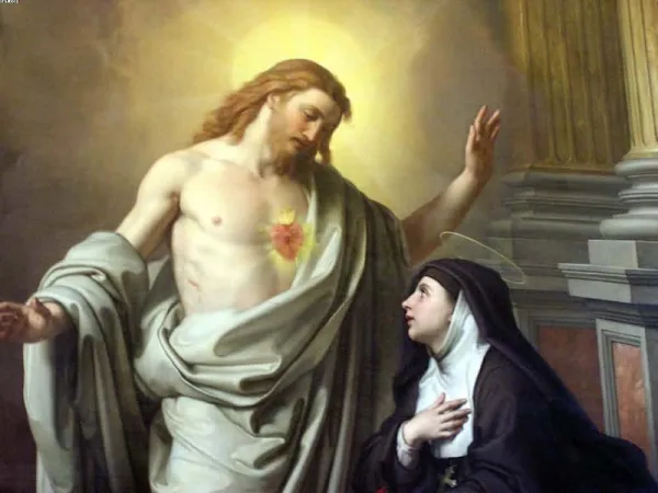 Apparizione del Sacro Cuore a Margherita Maria Alacoque |  | Wikipedia