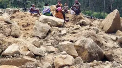 Una delle devastazioni della frana in Papua Nuova Guinea / Da Vatican News