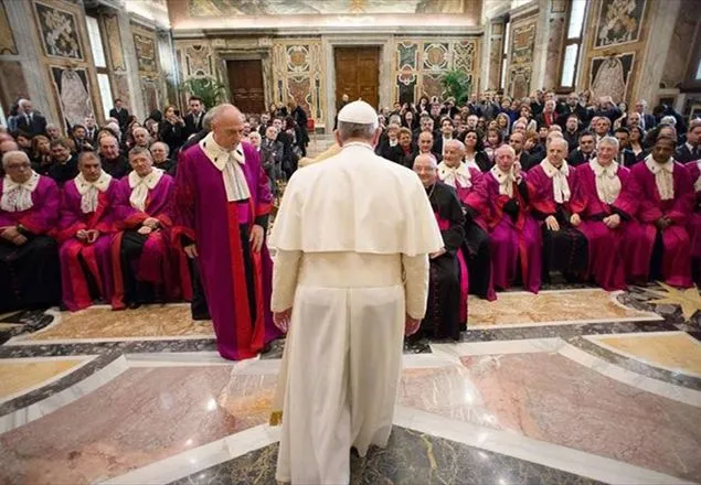 Papa Francesco e i giudici della Rota Romana |  | Vatican Media