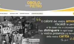 La schermata della home page del sito dell'Obolo di San Pietro / Obolo.va