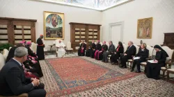 Papa Francesco incontra i membri della Fondazione Populorum Progressio, Vaticano, 14 dicembre 2017 / Vatican Media / ACI Group