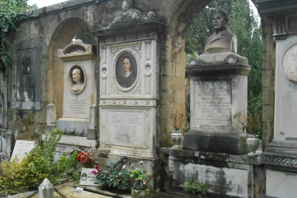 Un dettaglio del cimitero monumentale del Verano / pd