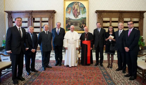 Il Cardinale Sardi con Papa Francesco  |  | https://www.orderofmalta.int