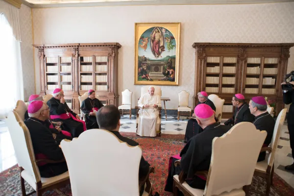 Papa Francesco incontra i vescovi del Costa Rica, 13 febbraio 2017 / L'Osservatore Romano / ACI Group