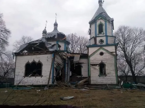 Chiesa della Natività della Beata Vergine | La chiesa della Natività della Beata Vergine, nella regione di Zhytomyr, costruita nel 1862 e distrutta dai russi | FB Olga Rutkovskaya