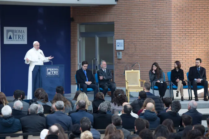 Il Papa a Roma Tre |  | Daniel Ibanez / CNA