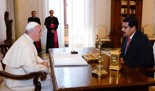 Papa Francesco e Maduro , giugno 2013 |  | Polisbog