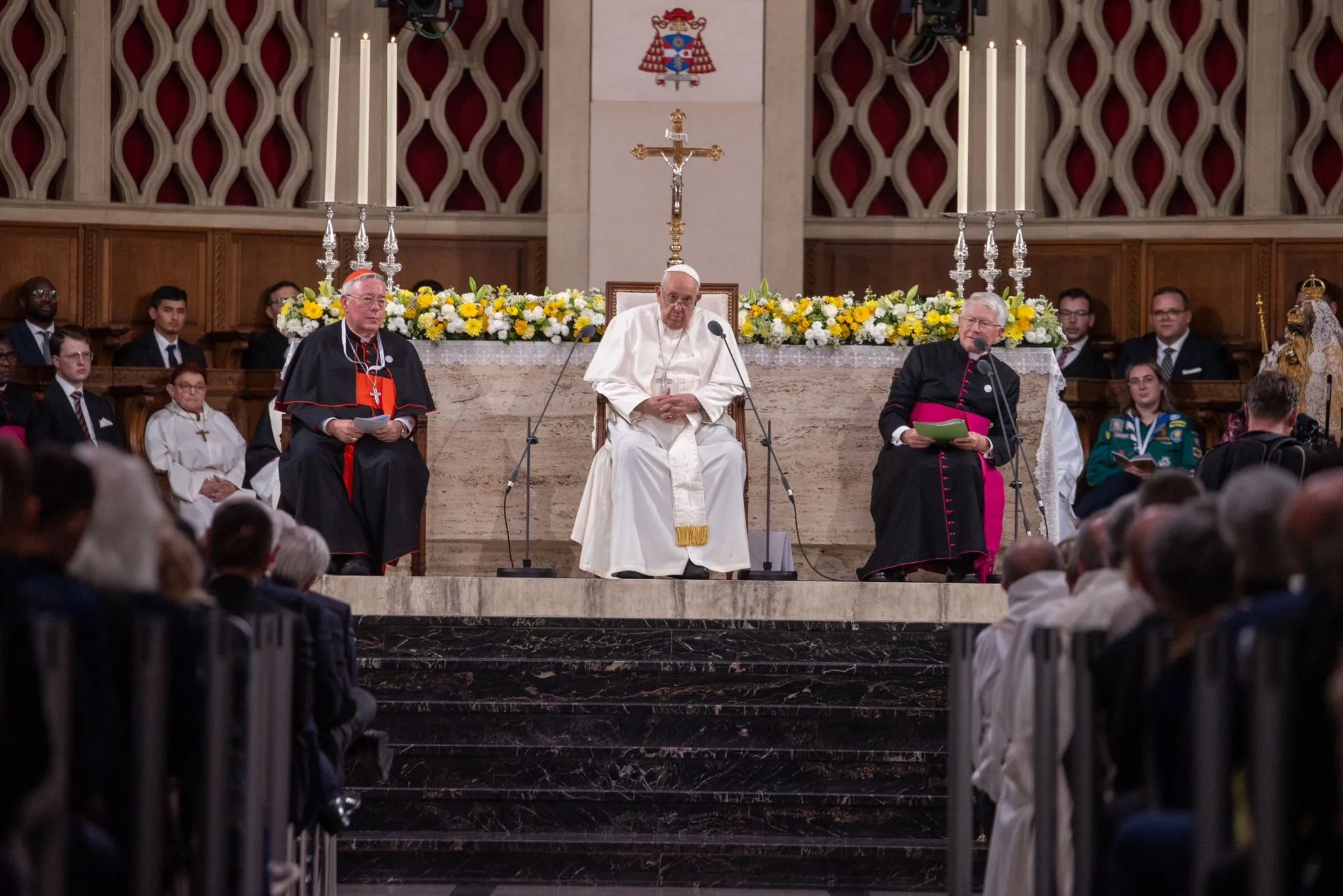 Papa Francesco incontro con la comunità cattolica Lussemburgo