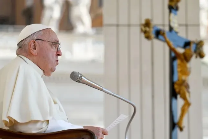 Papa Francesco durante un'udienza generale |  | Vatican Media / ACI Group