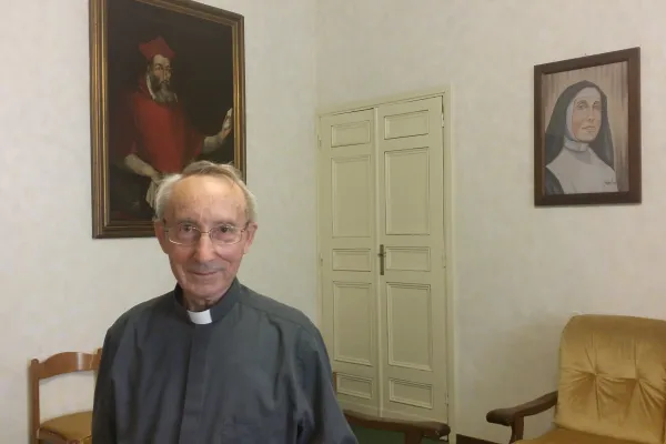 Padre Stephan Horn, segretario del Ratzinger Schuelerkreis, nella Casa Generalizia dei Salvatoriani, Roma, 25 agosto 2015 / Andrea Gagliarducci / ACI Group