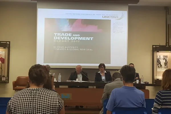 L'arcivescovo Tomasi presenta il rapporto UNCTAD, 15 settembre 2017, Radio Vaticana / AG / ACI Stampa