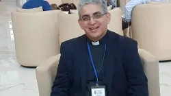 Monsignor Diogenes Urquiza, missionario del Verbo Incarnato, delegato della Conferenza Episcopale Russa alla Plenaria del CCEE a Minsk / Andrea Gagliarducci  / ACI Stampa