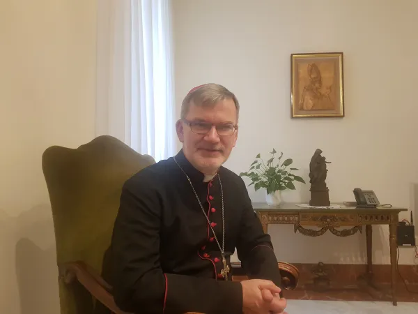 Vescovo Clemens Pickel | Il vescovo Clemens Pickel di Saratov, intervistato da ACI Stampa nella Domus Sanctae Marthae, 31 gennaio 2018 | AG / ACI Stampa