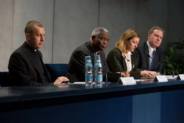 La conferenza stampa di presentazione del Messaggio di Papa Francesco per la Quaresima 2018, Sala Stampa Vaticana, 6 febbraio 2018 / Daniel Ibanez  / ACI Group