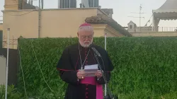 L'arcivescovo Paul Richard Gallagher al ricevimento EWTN per i portavoce delle Conferenze Episcopali d'Europa / AG / ACI Group