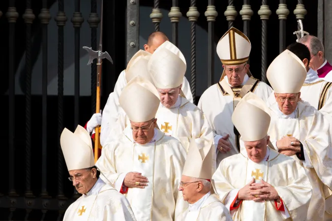 Papa Francesco, canonizzazioni del 14 ottobre | Papa Francesco nella processione di ingresso della Messa per le Canonizzazioni, Piazza San Pietro, 14 ottobre 2018  | Daniel Ibanez / ACI Group