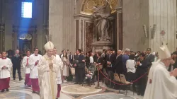 Il Cardinale Pietro Parolin all'inizio della celebrazione per la pace nella penisola coreana, San Pietro, 17 ottobre 2018 / AG / ACI Group 