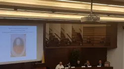 Il Cardinale Parolin parla alla Conferenza Internazionale "Santa Sede e Cattolici nel mondo post-bellico", Pontificia Università Lateranense, 14 novembre 2018 / AG / ACI Stampa