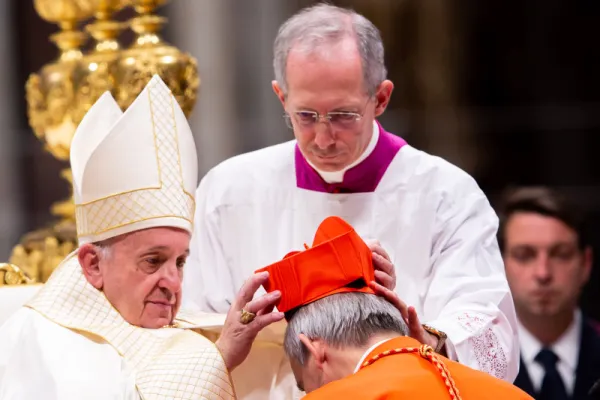 Papa Francesco durante un concistoro - Daniel Ibanez CNA