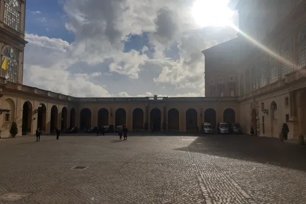 Il Cortile San Damaso, dove arrivano capi di Stato e premier in visita da Papa Francesco  / AG / ACI Group