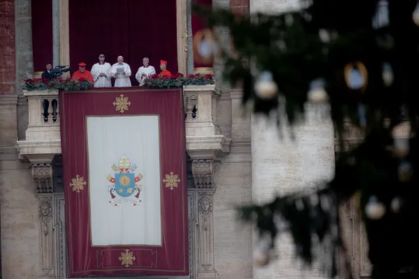 Papa Francesco durante l'Urbi et Orbi di Natale 2021 / Daniel Ibanez / ACI Group