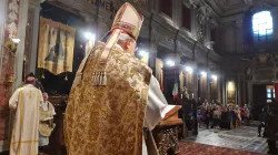 Il Cardinale Leonardo Sandri durante la Divina Liturgia all'Abbazia esarchiale di Grottaferrata, 26 settembre 2022 / Dicastero delle Chiese Orientali