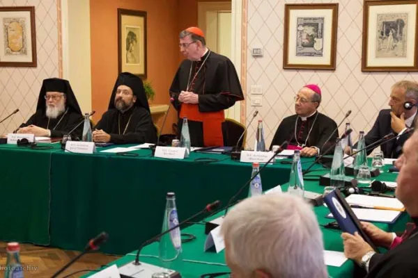 Uno dei momenti della riunione della Commissione Mista per il Dialogo Teologico Cattolico - Ortodosso, Bose, 13 - 19 novembre 2018 / monasterodibose.it