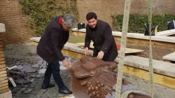 La collocazione della statua di San Gregorio di Narek in Vaticano / Profilo FB Mikayel Minasyan, ambasciatore di Armenia presso la Santa Sede 