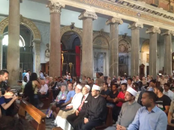 Imam e cattolici insieme a Santa Maria in Trastevere |  | VG/ACI Stampa