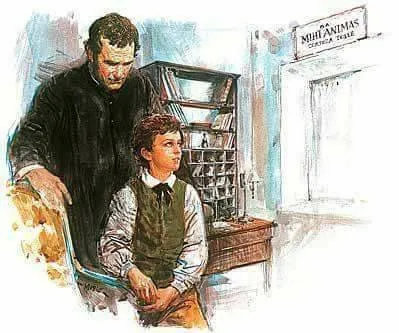 San Giovanni Bosco e il giovane Domenico Savio