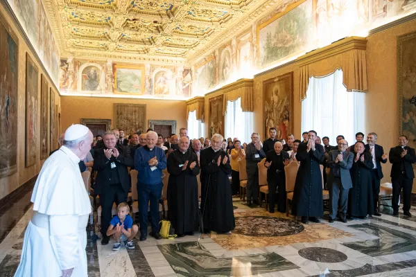 Papa Francesco incontra i Figli di Maria Immacolata, Sala del Concistoro, Palazzo Apostolico Vaticano, 20 settembre 2018  / Vatican Media / ACI Group