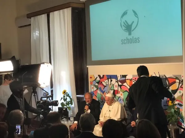 Papa Francesco alla Fondazione Scholas Occurentes a San Callisto |  | Angela Ambrogetti, ACI Stampa