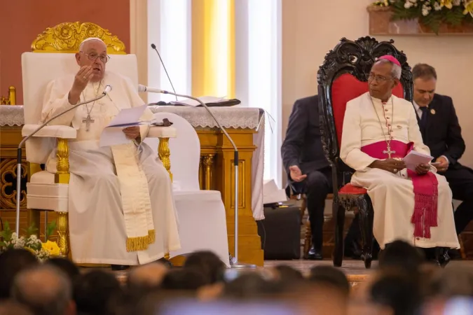 Papa Francesco nella cattedrale di Dili |  | Daniel Ibanez/ EWTN