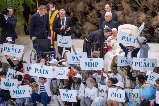 Udienza ai bambini di varie parti del mondo che partecipano alla Manifestazione “I bambini incontrano il Papa” |  | Daniel Ibanez / ACI Group