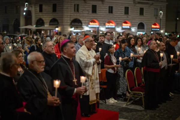 La preghiera per la pace a S. Maria Maggiore - Daniel Ibanez CNA