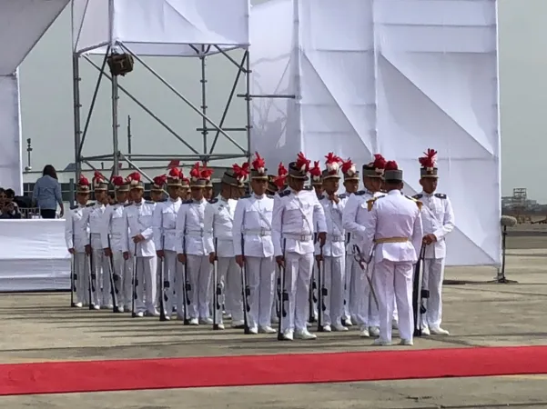 La cerimonia di benvenuto a Lima per Papa Francesco |  | Nuria Chiccon