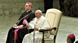 Papa Francesco durante una udienza in Aula Paolo VI / Lucia Ballester / ACI Group