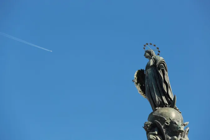 Statua dell'Immacolata, Piazza di Spagna | La statua dell'Immacolata di Piazza di Spagna | Daniel Ibanez / ACI Group