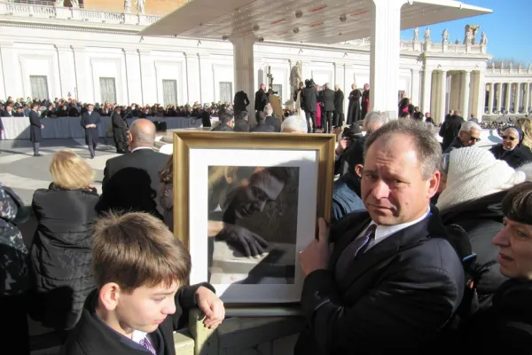 Marek Popieluszko, all'udienza generale del 3 dicembre durante la quale Papa Francesco ha anche parlato del Beato Popieluszko / WR