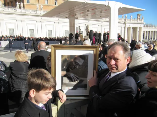 Marek Popieluszko | Marek Popieluszko, all'udienza generale del 3 dicembre durante la quale Papa Francesco ha anche parlato del Beato Popieluszko | WR