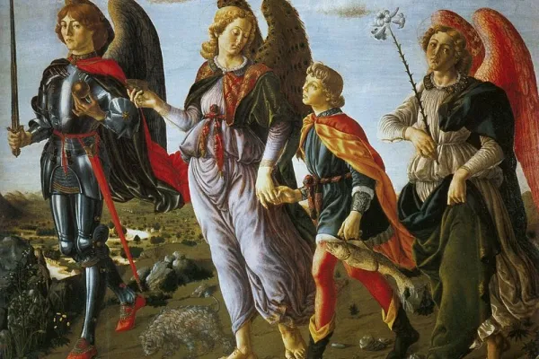 "Tre Arcangeli con Tobia", Francesco Botticini, 1470, Galleria degli Uffizi / Credit pd