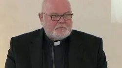 Il Cardinale Reinhard Marx, arcivescovo di Monaco e Frisinga / Livestream conferenza stampa Cardinale Marx /  CNA Deutsch