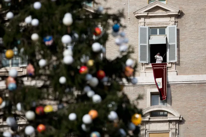 Papa Francesco guida la preghiera dell' Angelus  |  | Daniel Ibanez/ CNA