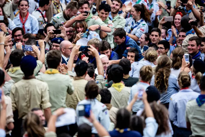 Papa Francesco e gli scout  |  | Daniel Ibanez / ACI Group