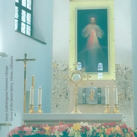 Divina Misericordia | L'immagine della Divina Misericordia esposta a Vilnius | Vilnius Pilgrim Center