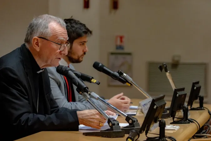 Il Cardinale Parolin durante il suo intervento a Lourdes  |  | Daniel Ibanez / ACI group